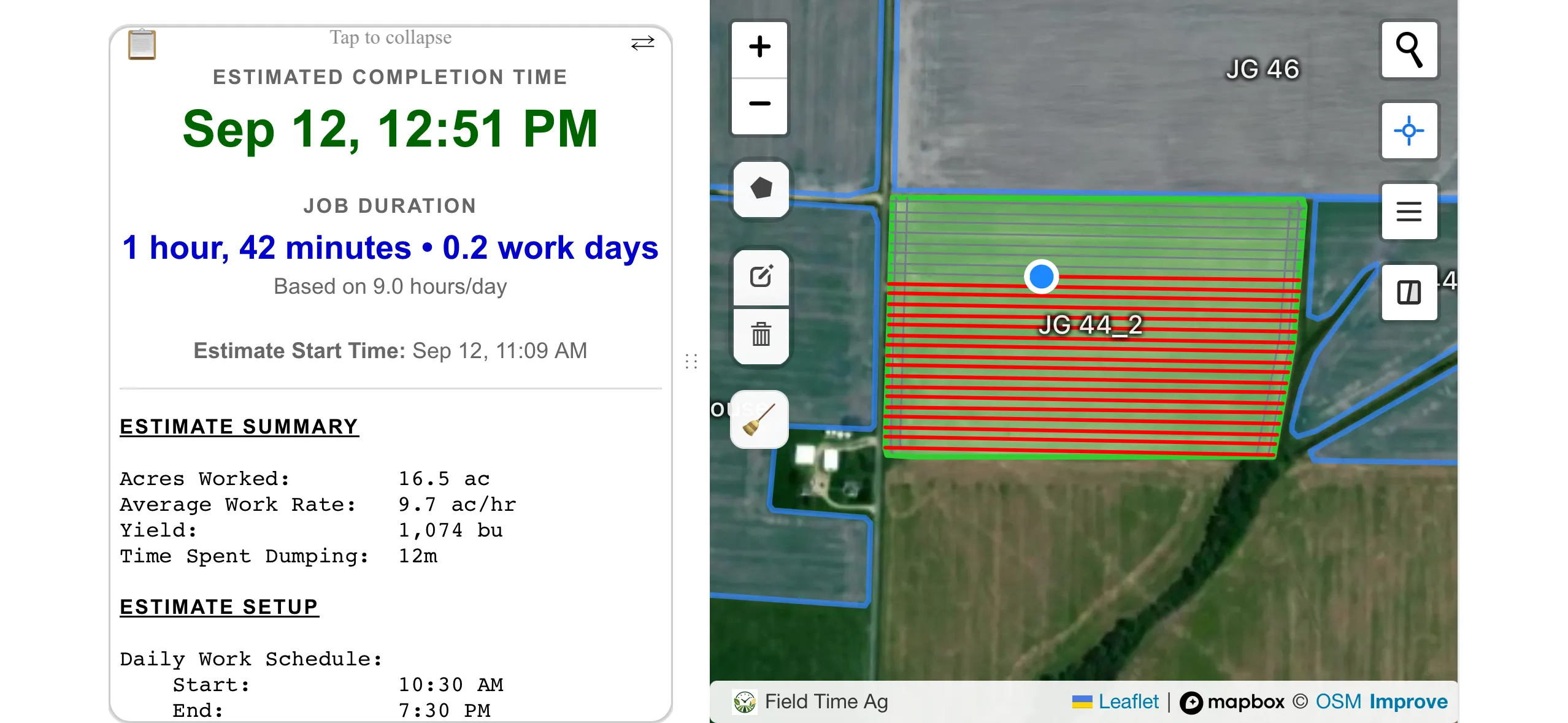 Field Time Ag partial field estimate
